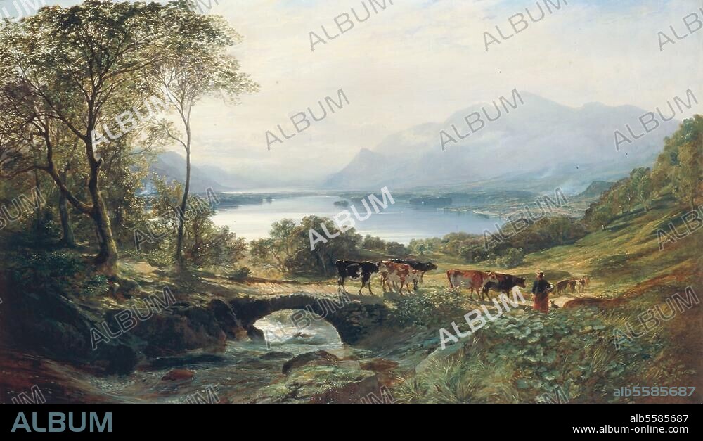 SAMUEL BOUGH. Bough, Samuel. 1822-1878. "At the Head of the Loch", 1863. Oil on canvas, 83 × 141cm. London, Sotheby's. Lot 357, 24/08/76.