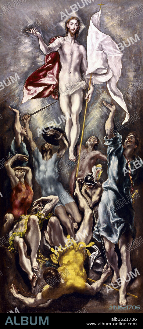 The Resurrection  1605-1610  El Greco (1541-1614/Greek)  Oil on canvas  Prado Museum, Madrid.