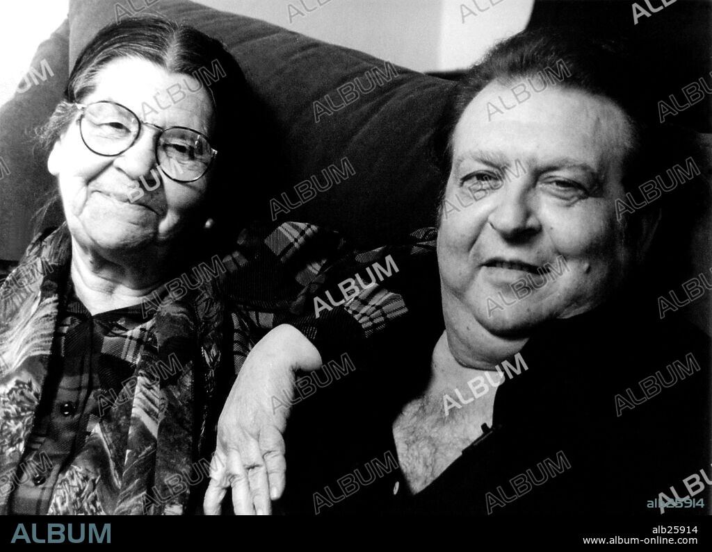 María La Perrata (María Fernández Granados) y El Lebrijano (Juan Peña Fernández). Domicilio particular, Lebrija, Sevilla 1996.