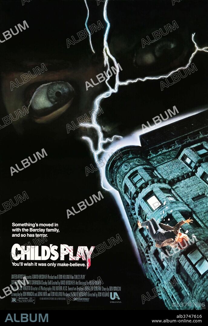 Poster de MUÑECO DIABÓLICO, 1988 (CHILD'S PLAY), dirigida por TOM HOLLAND. Copyright UNITED ARTISTS.