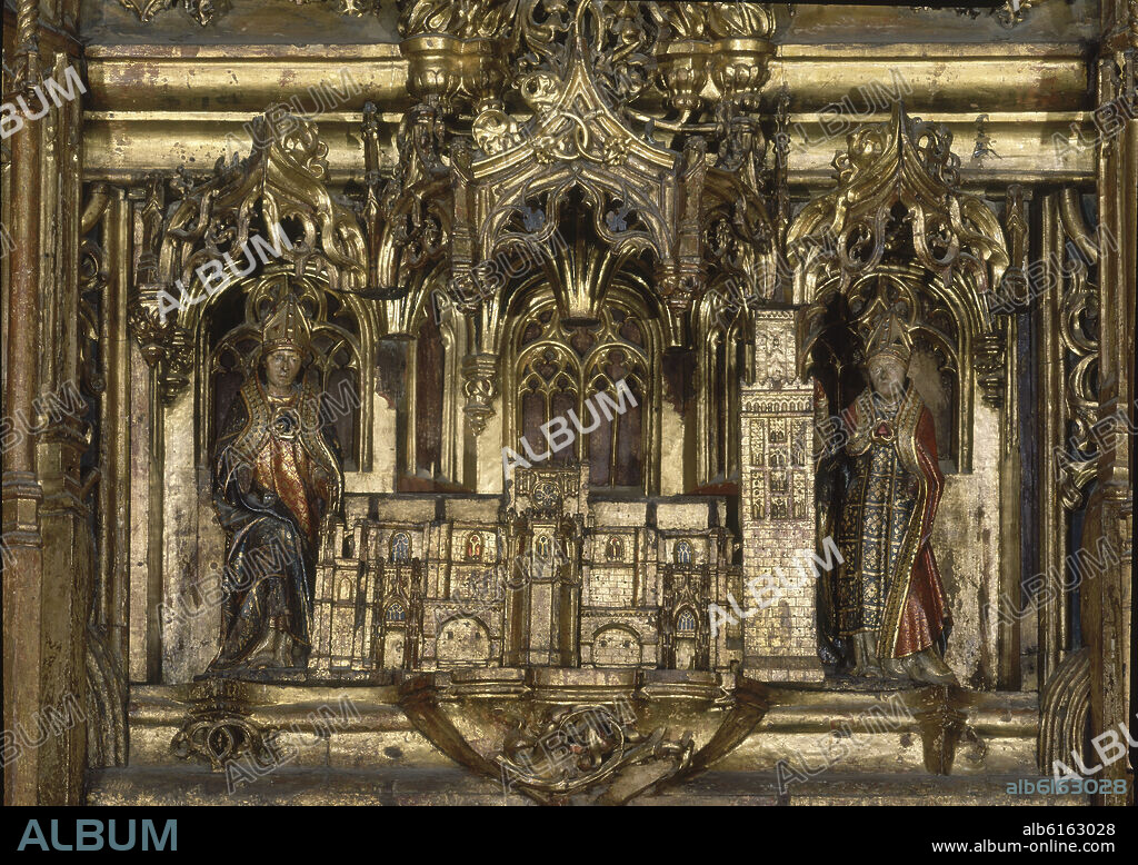 JORGE FERNANDEZ ALEMAN (SIGLO XV-1535). DETALLE RELIEVE DE LA CATEDRAL DE SEVILLA - RETABLO MAYOR DE LA CATEDRAL DE SEVILLA CONSTRUIDO ENTRE 1482 Y 1564.