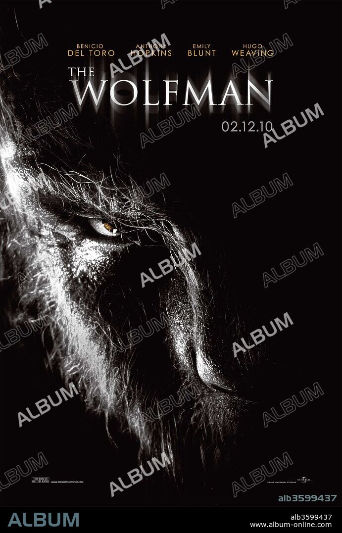 Poster of THE WOLFMAN, 2010, directed by JOE JOHNSTON. Copyright STUBER/PARENT/UNIVERSAL PICTURES.