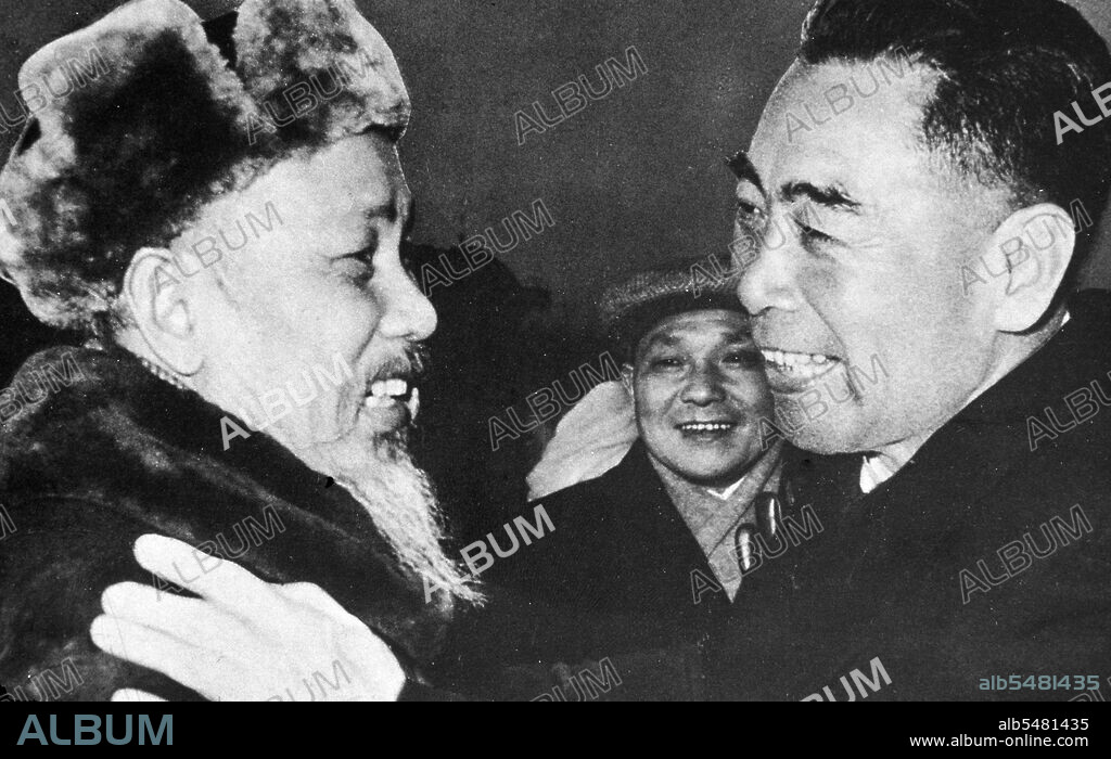 H? Chí Minh, born Nguy?n Sinh Cung and also known as Nguy?n Ái Qu?c (19 May 1890 – 3 September 1969) was a Vietnamese Communist revolutionary leader who was prime minister (1946–1955) and president (1945–1969) of the Democratic Republic of Vietnam (North Vietnam). He formed the Democratic Republic of Vietnam and led the Viet Cong during the Vietnam War until his death. H? led the Viet Minh independence movement from 1941 onward, establishing the communist-governed Democratic Republic of Vietnam in 1945 and defeating the French Union in 1954 at Dien Bien Phu. He lost political power inside North Vietnam in the late 1950s, but remained as the highly visible figurehead president until his death. Zhou Enlai was the first Premier of the People's Republic of China, serving from October 1949 until his death in January 1976. Zhou was instrumental in the Communist Party's rise to power, and subsequently in the development of the Chinese economy and restructuring of Chinese society.