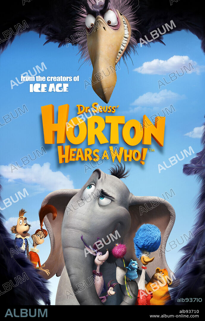 Poster de HORTON, 2008 (HORTON HEARS A WHO!), dirigida por JIMMY HAYWARD y STEVE MARTINO. Copyright BLUE SKY STUDIOS/TWENTIETH CENTURY FOX ANIMATION.