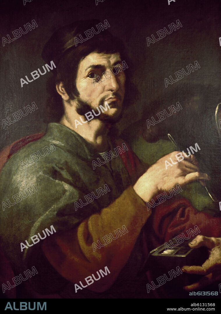 FRANCISCO HERRERA EL VIEJO. SAN COSME (AUTORRETRATO DEL PINTOR) - PRIMERA MITAD DEL SIGLO XVII - OLEO/LIENZO - 83x65 cm - BARROCO ESPAÑOL.