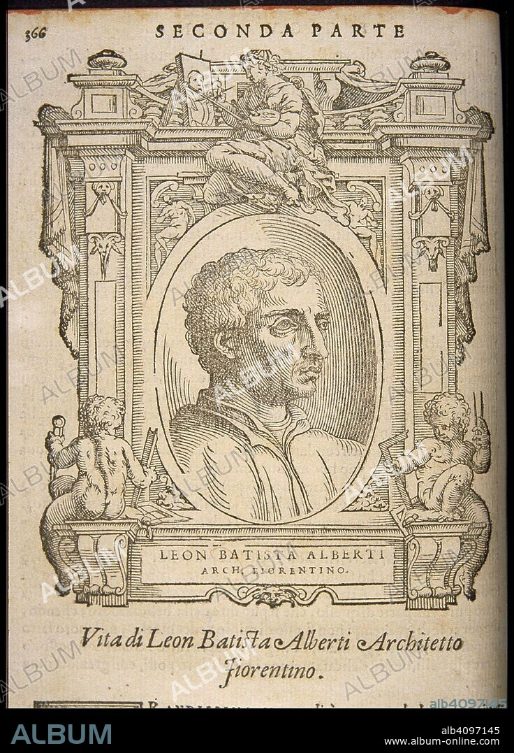 Leon Battista Alberti. From: Giorgio Vasari, The Lives of the Most Excellent Italian Painters, Sculptors, and Architects.