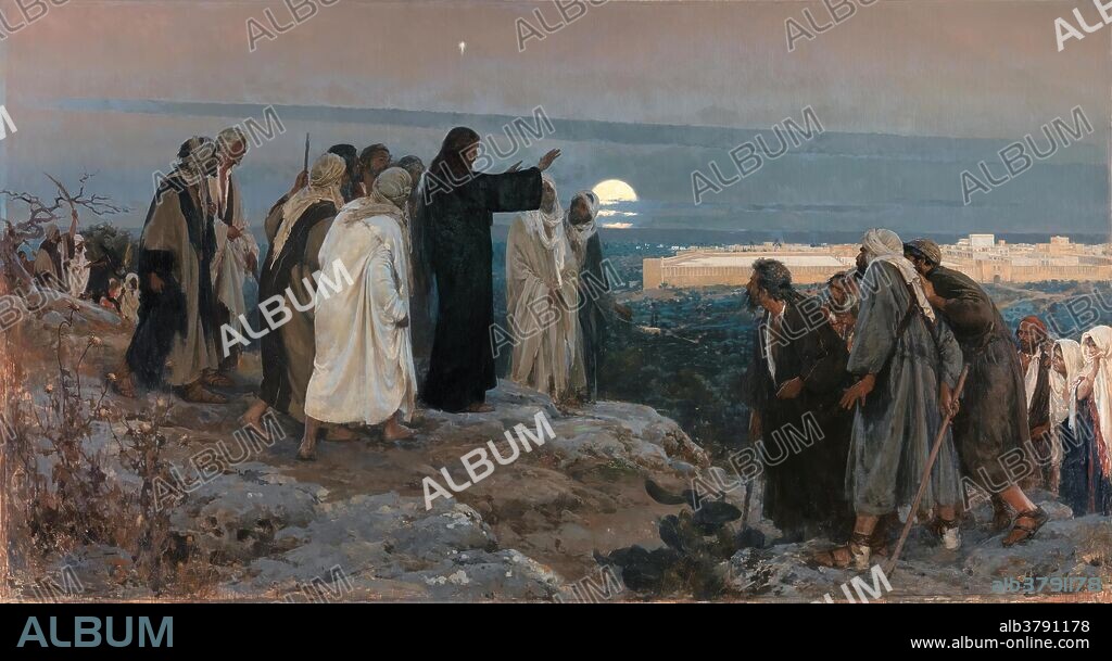 Enrique Simonet Lombardo / 'Flevit super illam'. 1892. Óleo sobre lienzo, 296 x 550 cm.