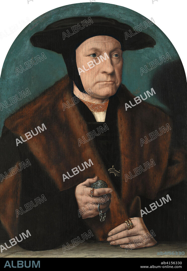 BARTHOLOMAEUS BRUYN THE ELDER. Bartholomäus Bruyn (Wesel or Cologne, 1493-Cologne, 1555). Portrait of a Man from the Weinsberg Family (ca. 1538 - 1539). Oil on panel. 35 x 25.5 cm.