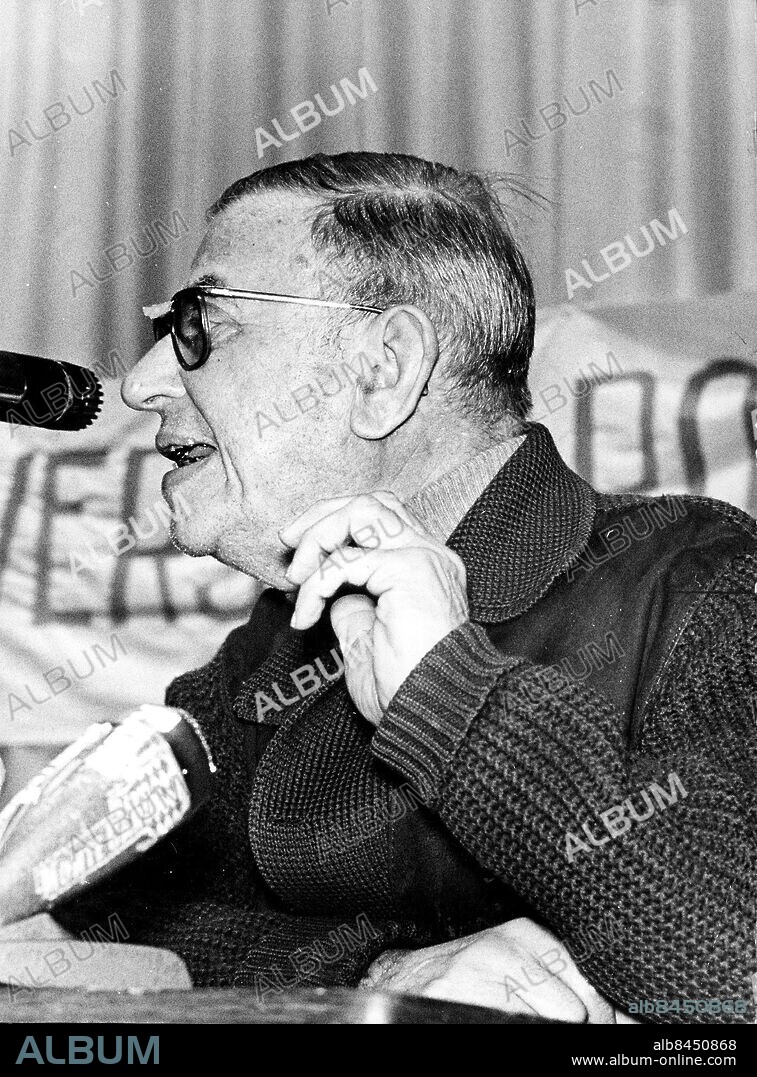 Jean-Paul Sartre 1969. Foto: Sydsvenskan / IBL Bildbyrå.