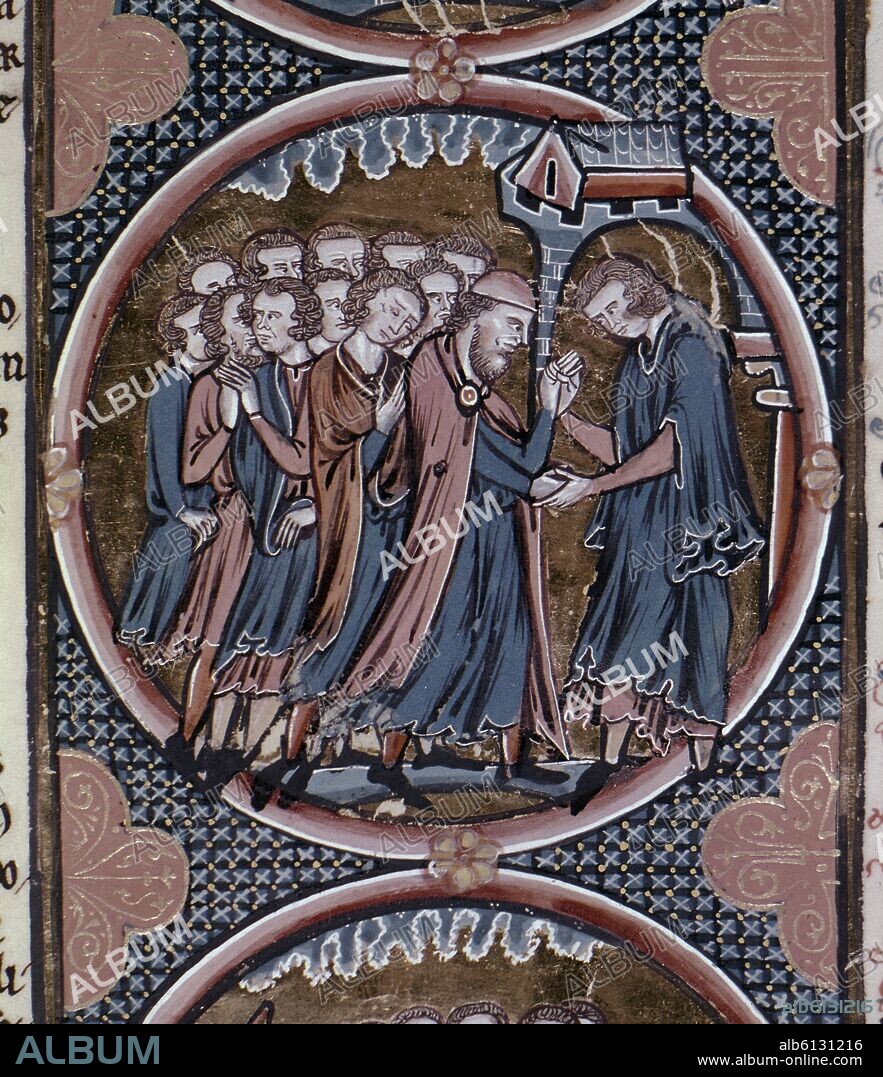 BIBLIA DE S LUIS DE FRANCIA-TOMO I -PAG 26- REENCUENTRO DE JOSE CON JACOB Y SUS HERMANOS.