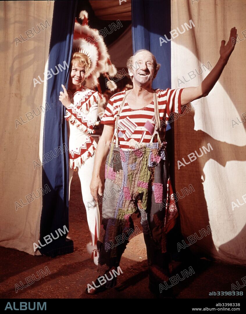 DORIS DAY and JIMMY DURANTE in BILLY ROSE'S JUMBO, 1962, directed by CHARLES WALTERS. Copyright M.G.M.