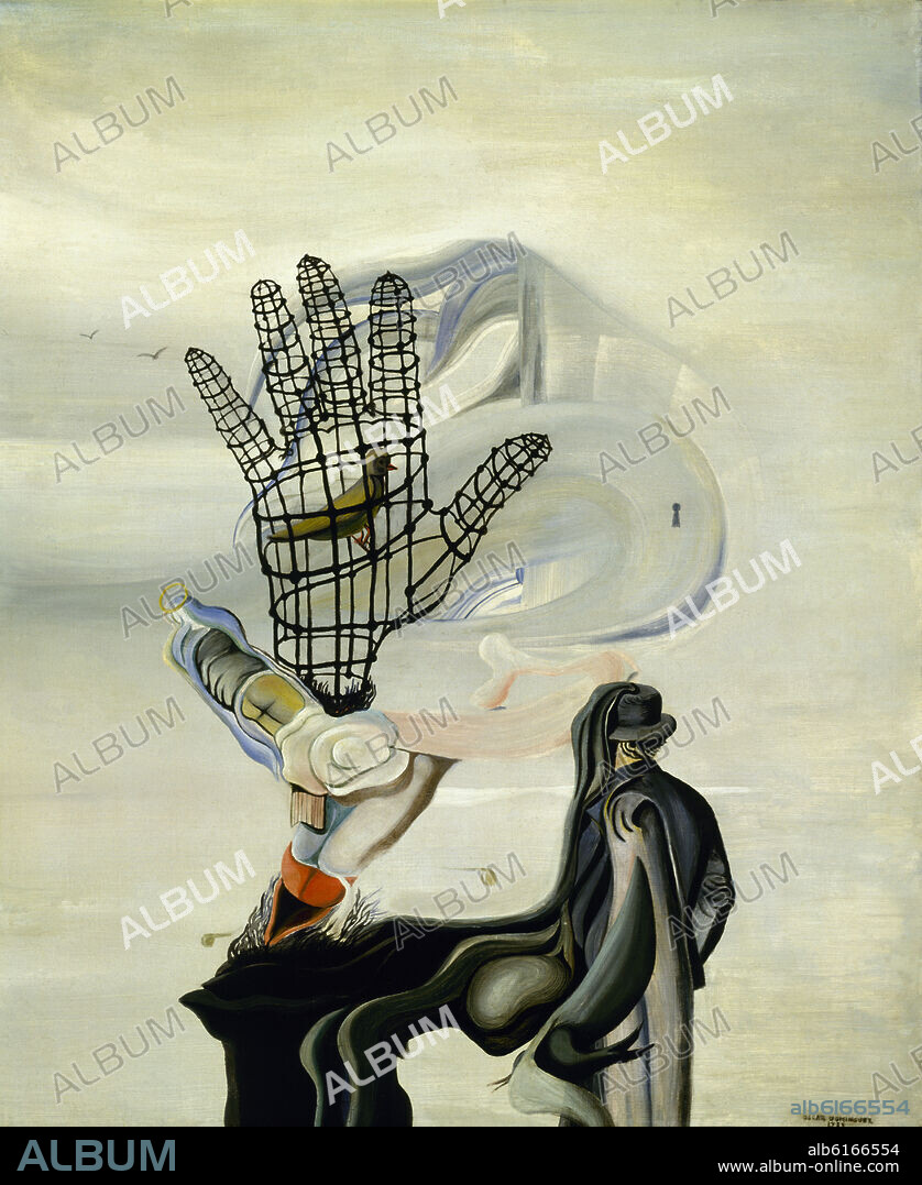 ÓSCAR DOMÍNGUEZ. LE CHASSEUR - 1933-1934 - OLEO/LIENZO - 61,5 X 50 CM - PINTURA SURREALISTA.