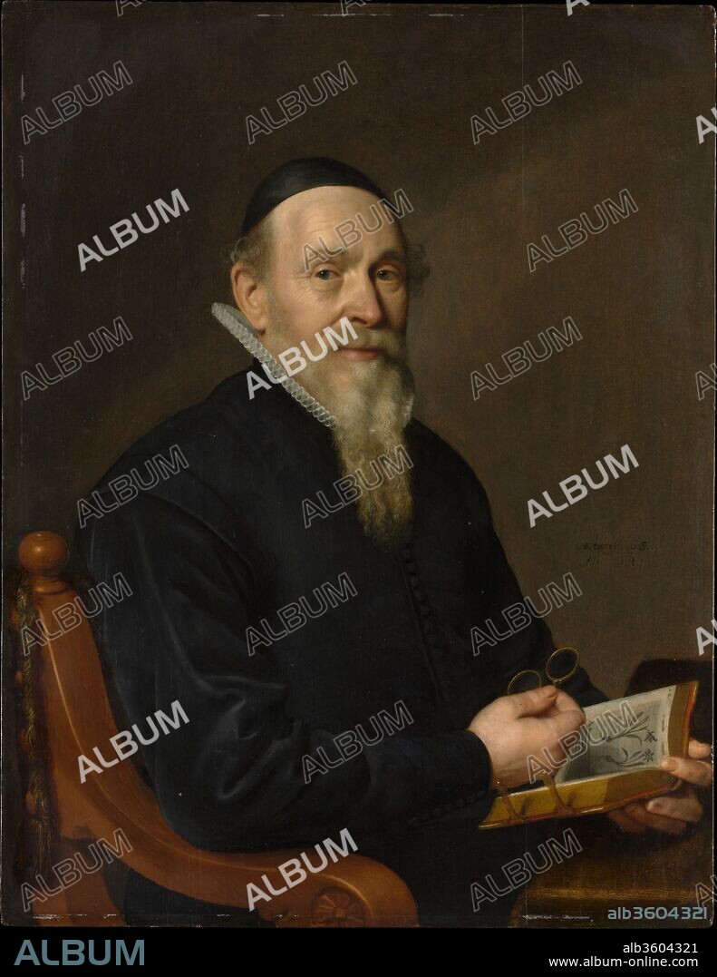 Portrait of a Man, Possibly a Botanist. Artist: Attributed to David Bailly (Dutch, Leiden 1584-1657 Leiden). Dimensions: 33 x 24 1/2 in. (83.8 x 62.2 cm). Date: 1641.