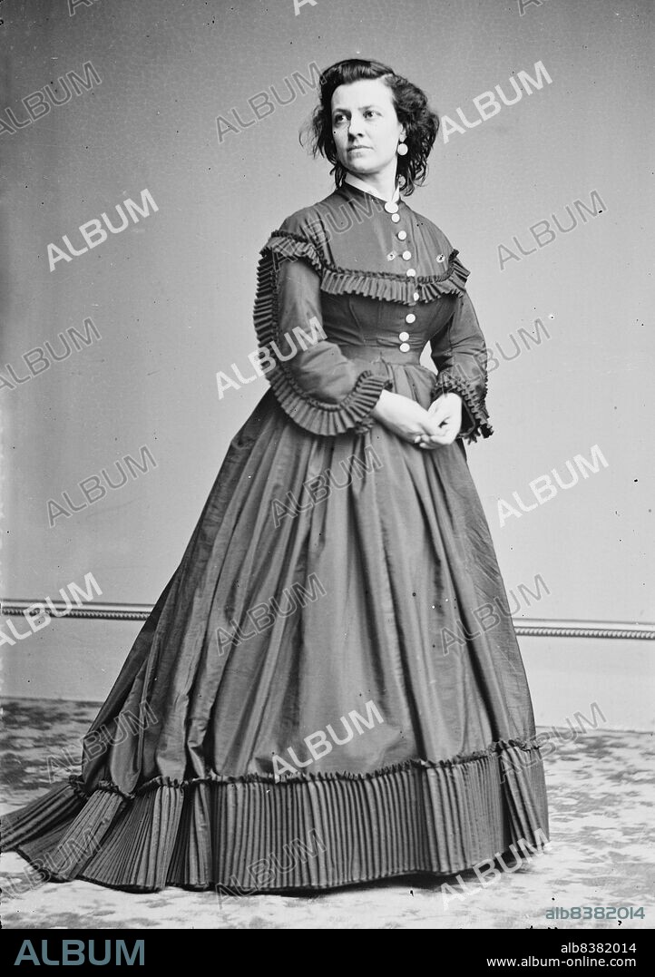 Pauline Cushman, between 1855 and 1865. [Actress, spy for the Union Army during the American Civil War].
