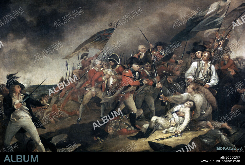 The Death of General Warren at the Battle of Bunker Hill, 17 July 1776  John Trumbull (1756-1843/American).