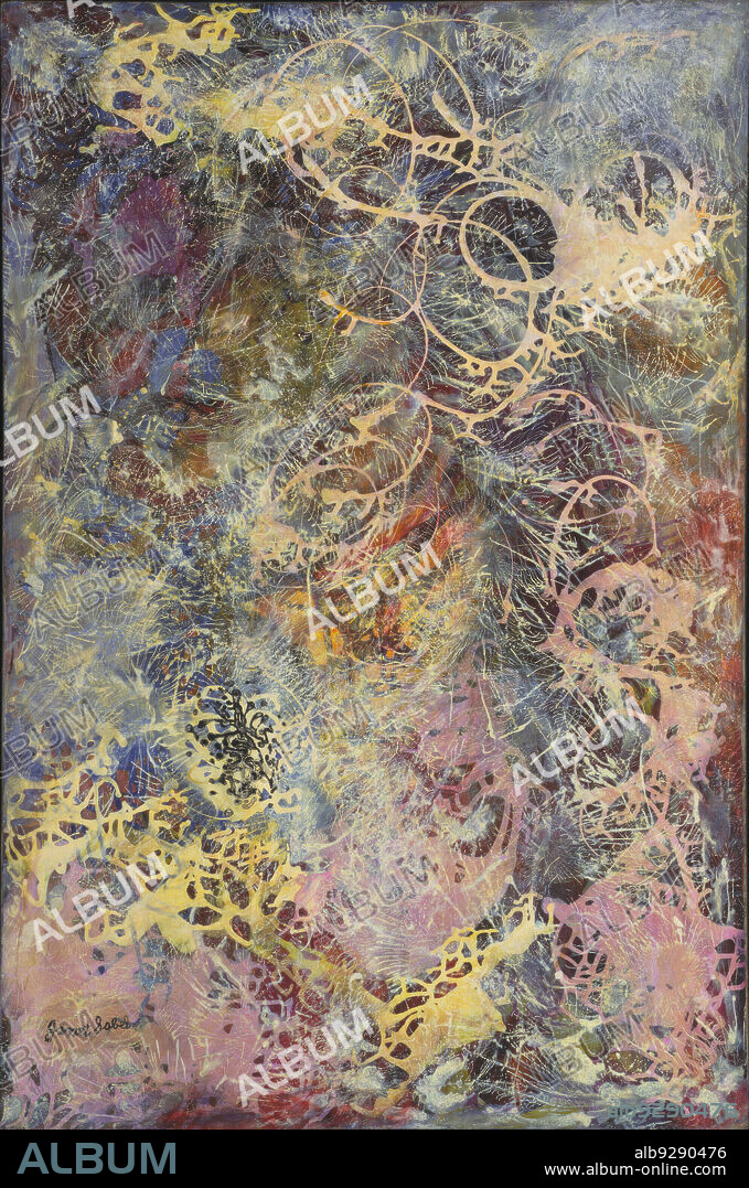Janet Sobel/ Milky Way, 1945. Esmalte sobre lienzo, 114 x 75.9 cm.