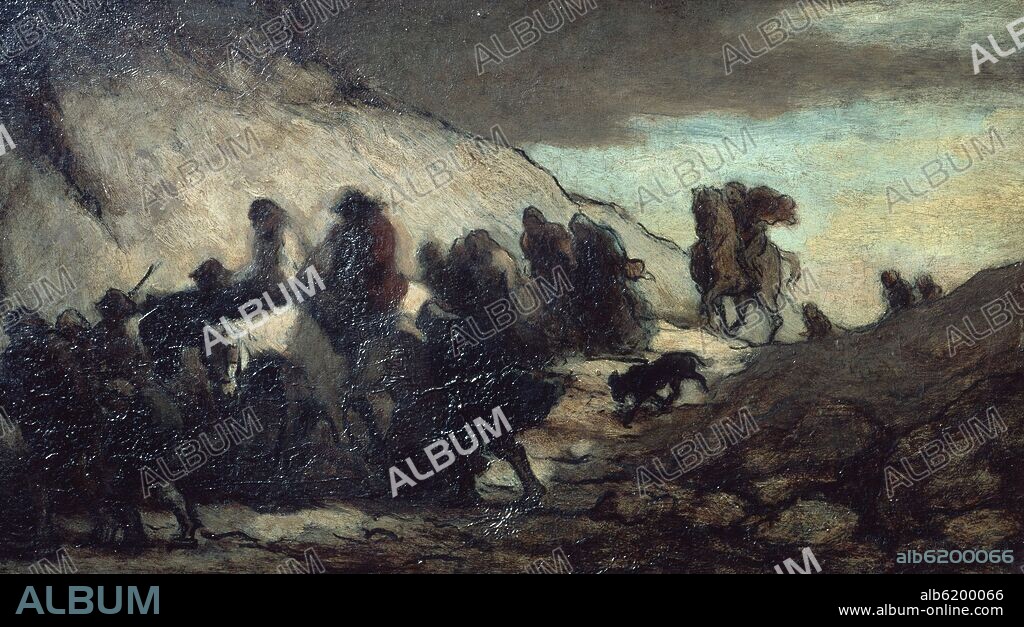 HONORE DAUMIER (1808-1879). LOS EMIGRANTES - 1852-1855.