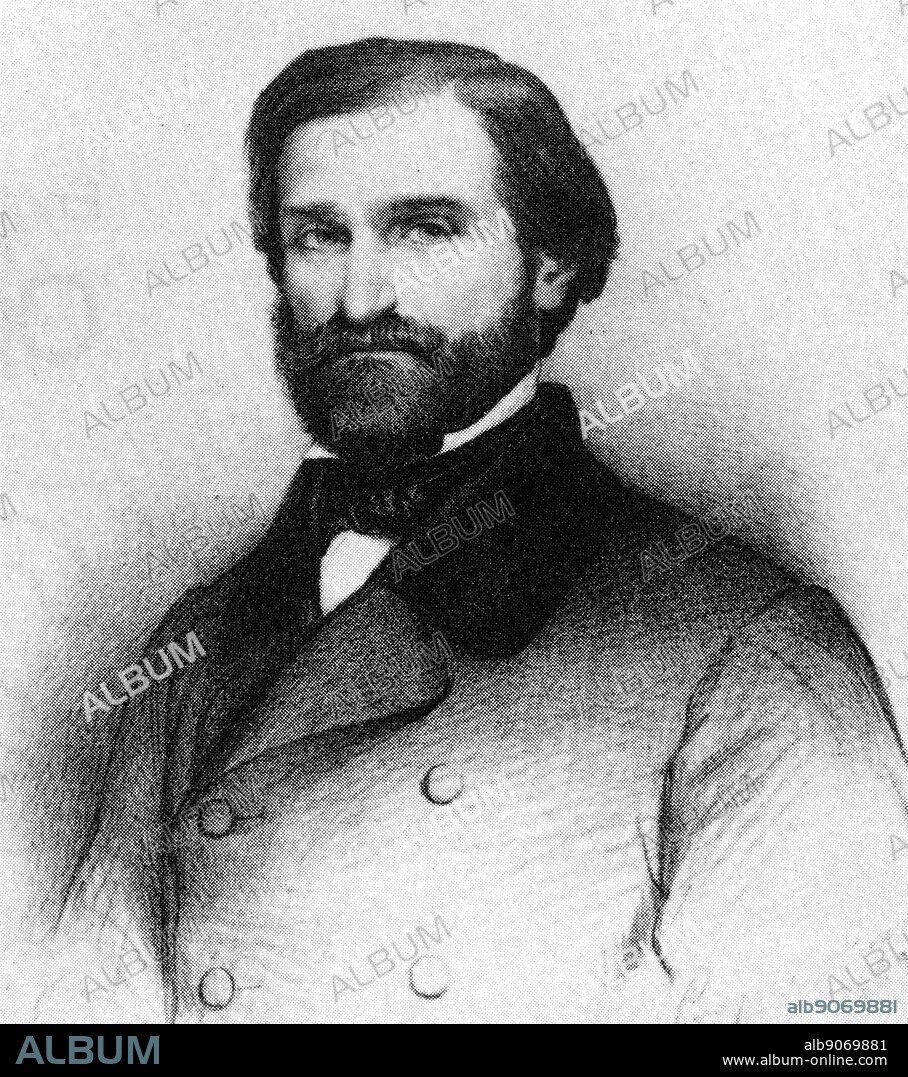 Portrait of Giuseppe Verdi (1813-1901) an Italian opera composer. Dated 19th Century.