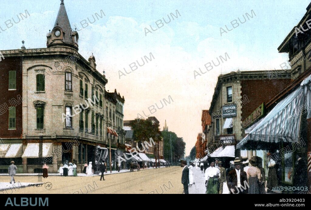 St Catherine Street, Montreal, Canada, c1900s. Published Valentine & Sons (Montreal and Toronto).