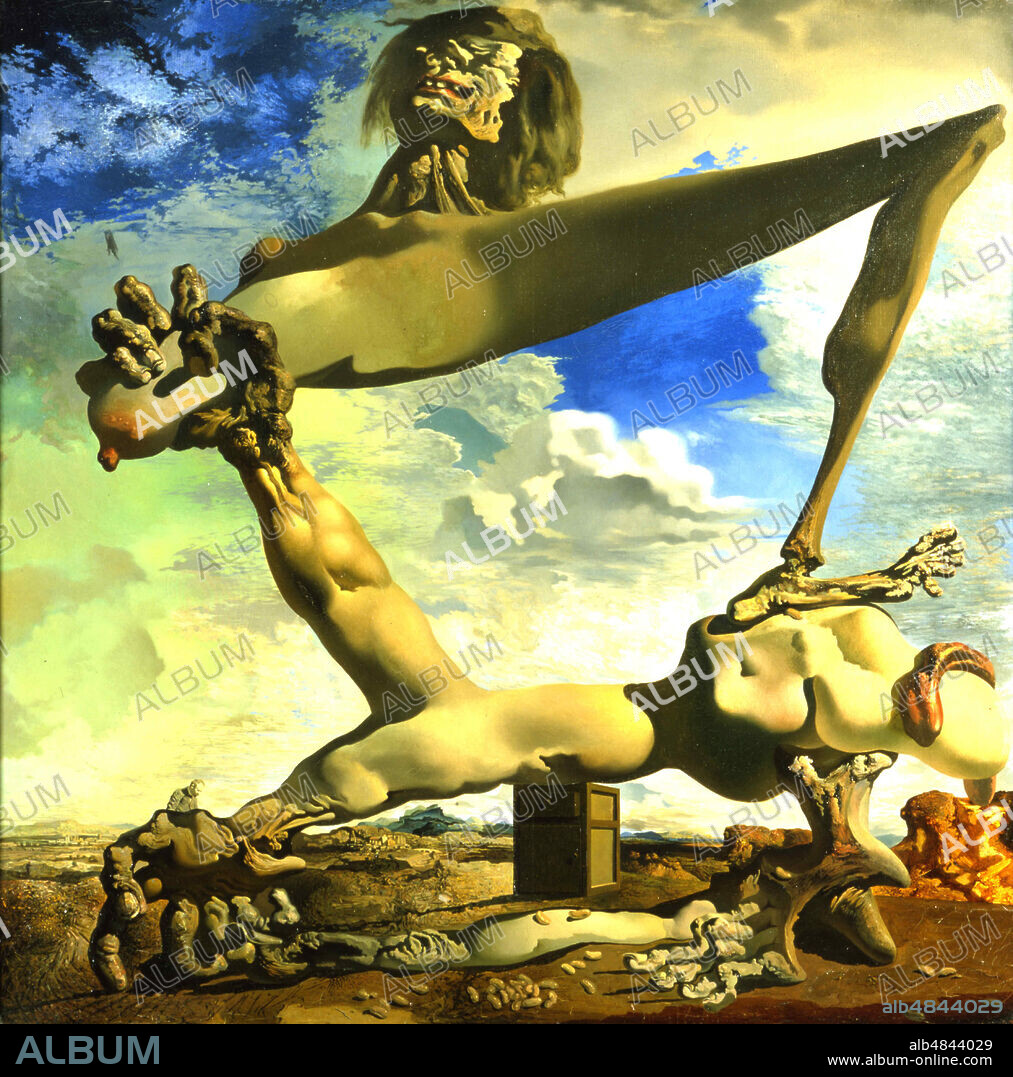SALVADOR DALÍ. Soft Construction with Boiled Beans (Premonition of Civil War).