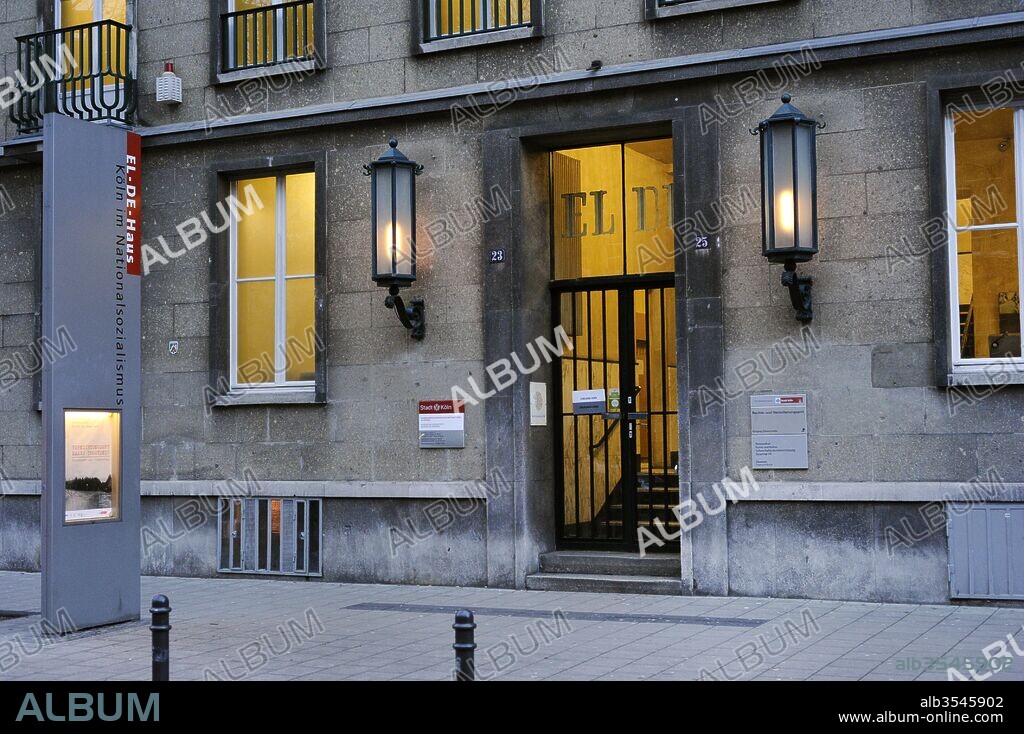 Centro de Documentación del Nacionalsocialismo. Museo Memorial de la Prisión de la Gestapo en la EL-DE House. Fundado en 1979. Fue la oficina central de la policia secreta del Estado (Gestapo) entre 1935 y 1945. Vista del exterior. Colonia. Alemania.