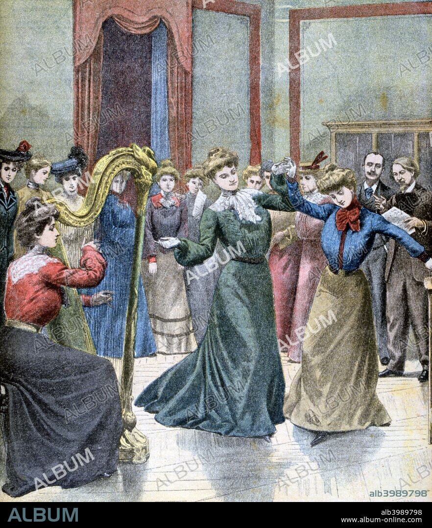 The conservatory of Mimi Pinson, 1902. A print from the Le Petit Journal, 12th October 1902.