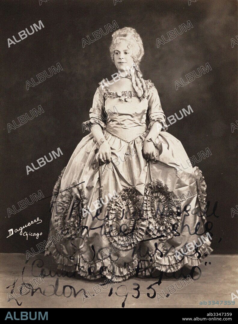 ANONYMOUS. Dame Eva Turner as the Countess in "Le Nozze di Figaro" by Wolfgang Amadeus Mozart.