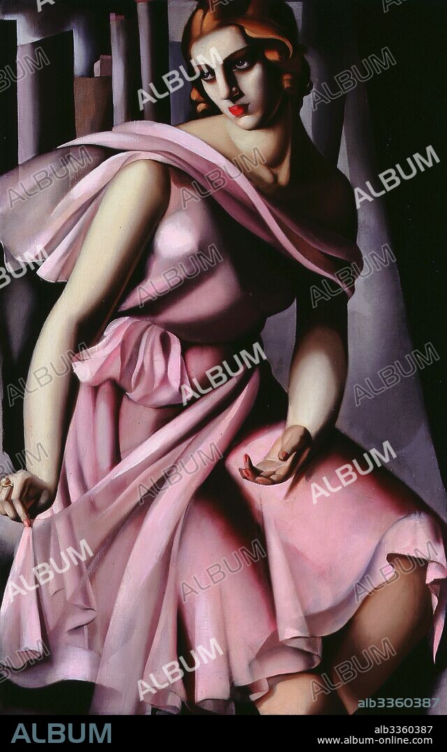 TAMARA DE LEMPICKA. Portrait of Romana de la Salle.