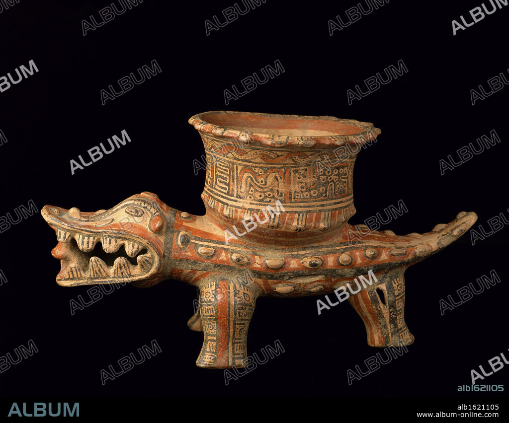 Alligator Effigy Vessel c. 800-1525 A.D. Chorotega, Costa Rica Ceramic Pre-Columbian Collection of The Museum of Contemporary Art, Jacksonville, Florida.