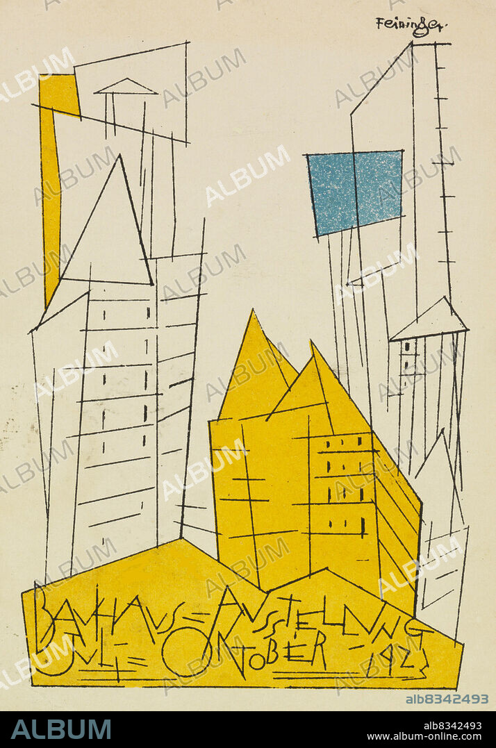 LYONEL FEININGER. Bauhaus postcard no. 1.