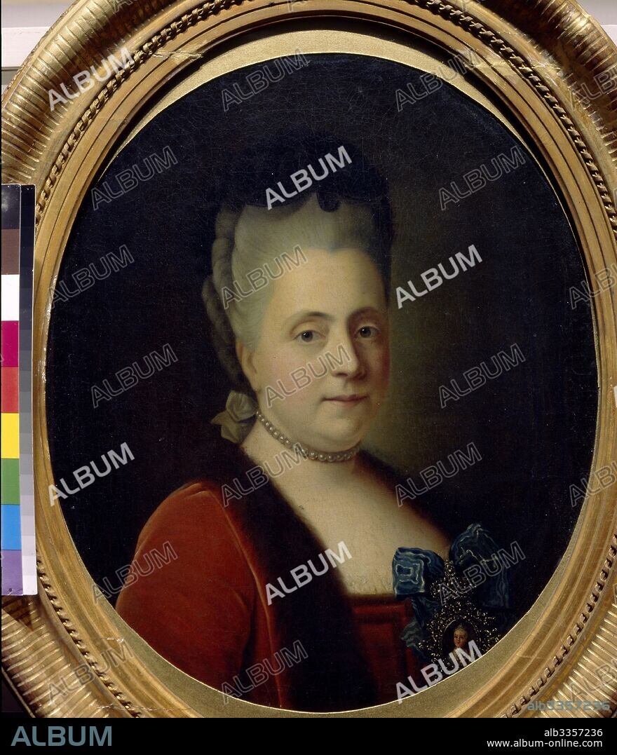 HEINRICH BUCHHOLZ. Portrait of the Lady-in-waiting Princess Daria Alexeyevna Golitsyna (1724-1798).