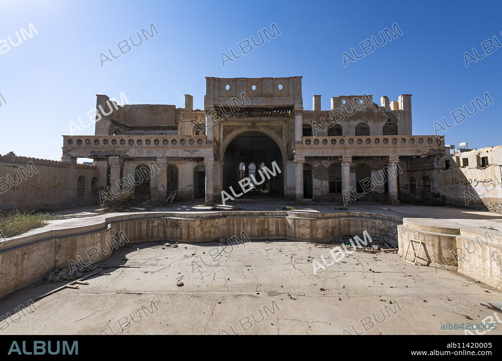 Abandoned Abdullah al-Suleiman Palace, Taif, Kingdom of Saudi Arabia, Middle East.