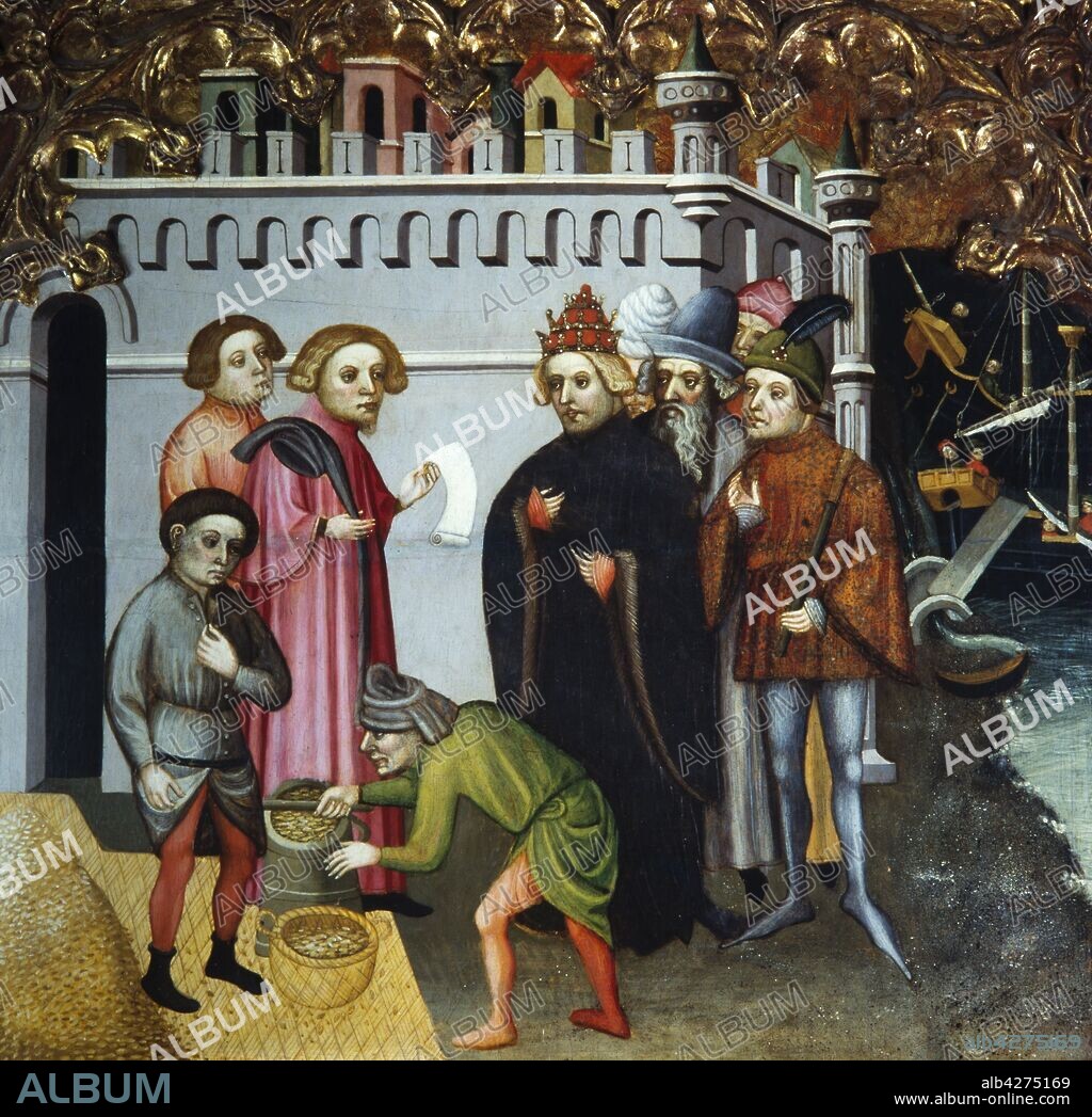 CABRERA JAUME. Jaume Cabrera / Retablo de San Miguel y San Nicolás, 1406.