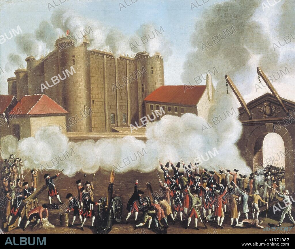 The storming of the Bastille, July 14, 1789. French Revolution, France, 18th century.