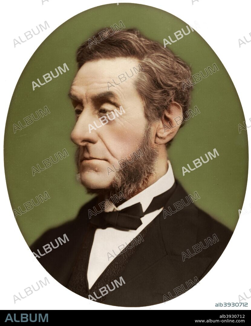 Anthony Ashley-Cooper, 7th Earl of Shaftesbury, British politician and philanthropist, 1876. From Men of Mark: a gallery of contemporary portraits of men distinguished in the Senate, the Church, in science, literature and art, the army, navy, law, medicine, etc. Photographed from life by Lock and Whitfield, with brief biographical notices by Thompson Cooper. (London, 1876-1883). (Colorised black and white print).