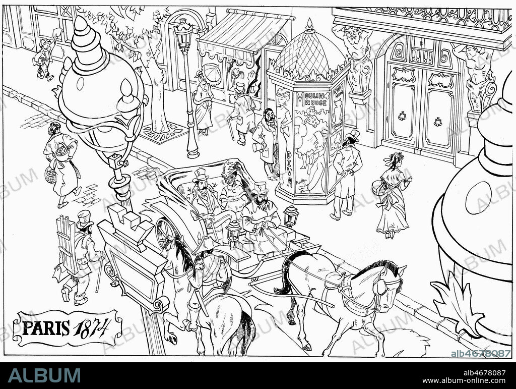 La parure de Guy de MAUPASSANT (1850-1893). Illustration de 2006 par Bernard BOSQUES. Credit : Illust. Bosques/Kharbine-Tapabor.