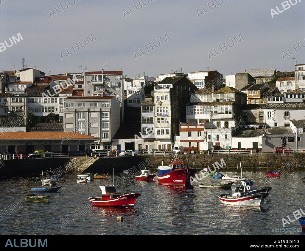 Spain. Galicia. Province of A Corunna. Fisterra (Finisterre). Ancient fishing port. Coast of Death.