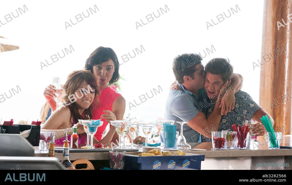 ADAM DEVINE, ANNA KENDRICK, AUBREY PLAZA and ZAC EFRON in MIKE AND DAVE NEED WEDDING DATES, 2016, directed by JAKE SZYMANSKI. Copyright 20TH CENTURY FOX/CHERNIN ENT/TSG ENT.