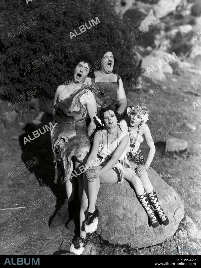 OLIVER HARDY and STAN LAUREL in FLYING ELEPHANTS, 1928, directed by FRANK BUTLER. Copyright HAL ROACH/PATHE.