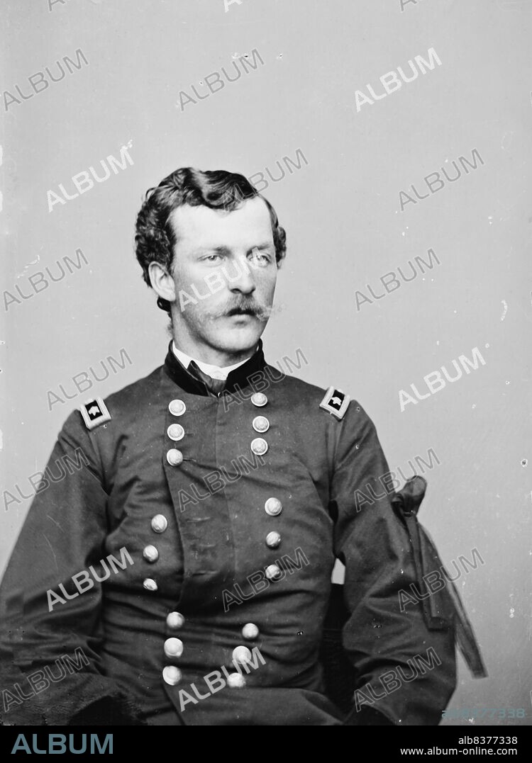 Gen. Nelson A. Miles, between 1855 and 1865. [Union Army officer: served in the American Civil War, the American Indian Wars, and the Spanish-American War].