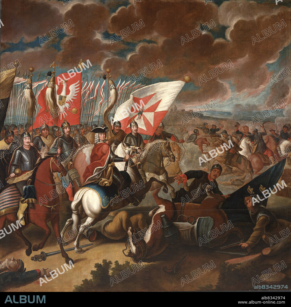 ANONYMOUS. The Battle of Kalisz on 29 October 1706.