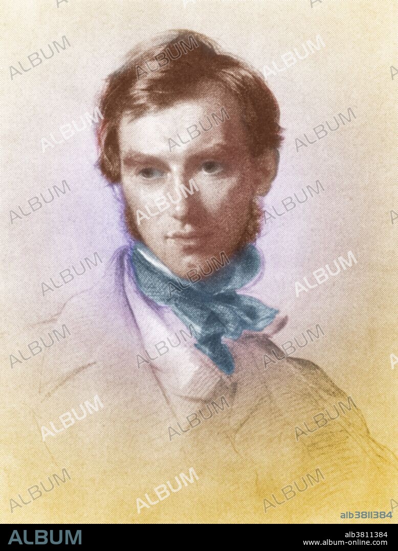 Joseph Dalton Hooker (1817-1911) was one of the greatest British botanists and explorers of the 19th century. Hooker was a founder of geographical botany, and Charles Darwin's closest friend and confidant. He was Director of the Royal Botanical Gardens and was awarded the highest honours of British science. Sketch drawn by George Richmond, 1855.
