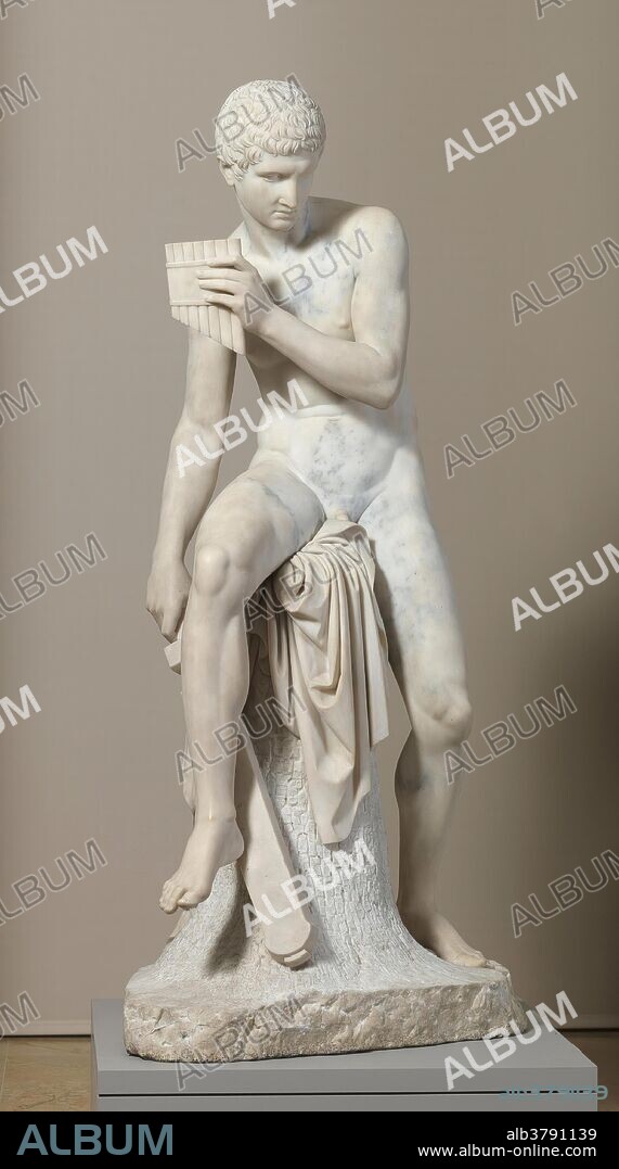Bertel Thorvaldsen (Taller de) / 'Hermes'. Hacia 1824. Mármol, 170 x 87 cm.