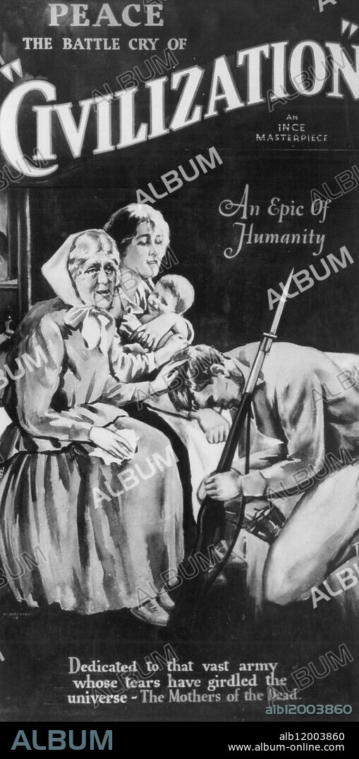Publicity material for Thomas H. Ince 1916 film Civilization.
