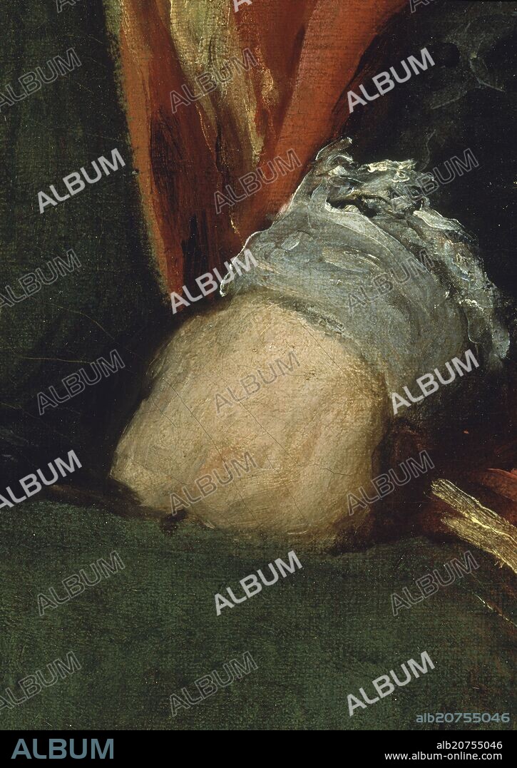 DIEGO VELAZQUEZ (1599-1660). EL BUFON DON SEBASTIAN DE MORRA - DETALLE DEL PUÑO - 1643/1644 - OLEO/LIENZO - NP 1202 - BARROCO ESPAÑOL - CONJUNTO 3306 -.