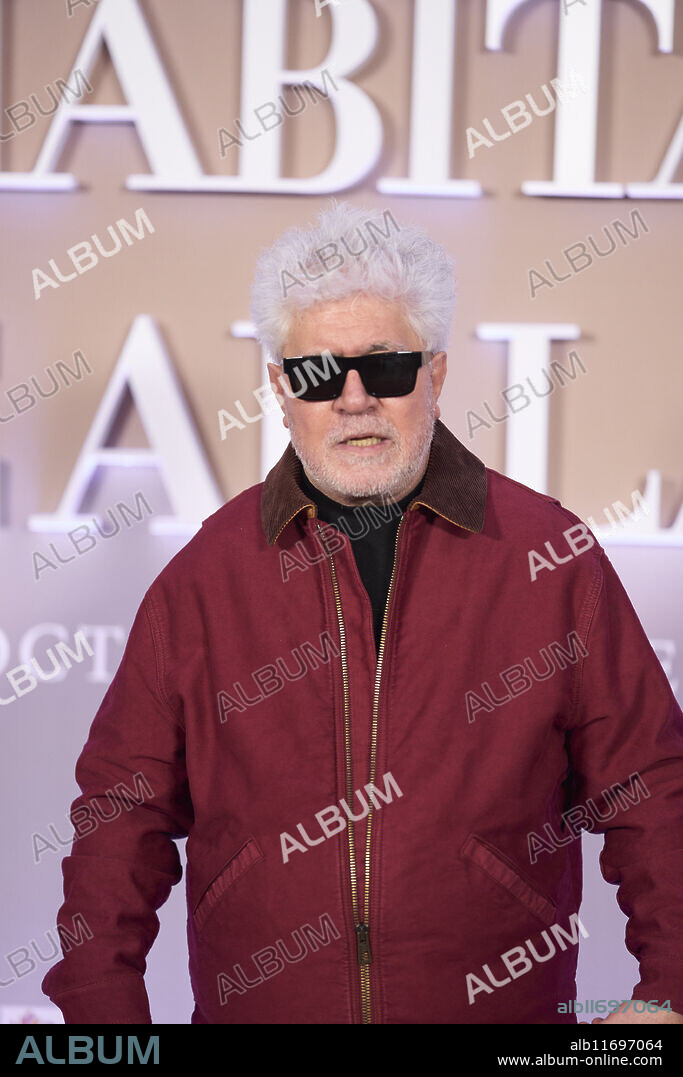 Pedro Almodovar attends 'La habitación de al lado (The Room Next Door)' Photocall at Four Seasons Hotel on October 16, 2024 in Madrid, Spain.