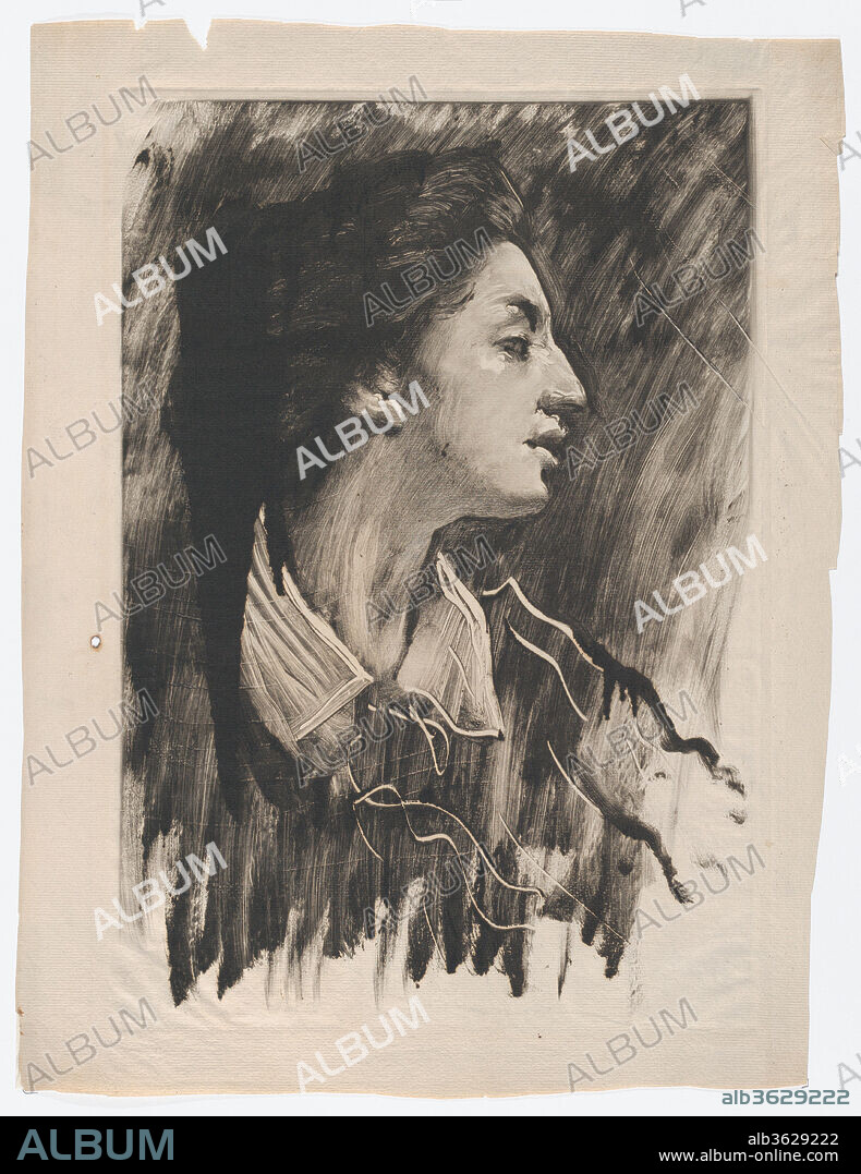 Elizabeth Alexander. Artist: John White Alexander (American, Allegheny, Pennsylvania 1856-1915 New York). Dimensions: Sheet: 17 1/2 × 13 3/8 in. (44.5 × 34 cm). Date: ca. 1881.