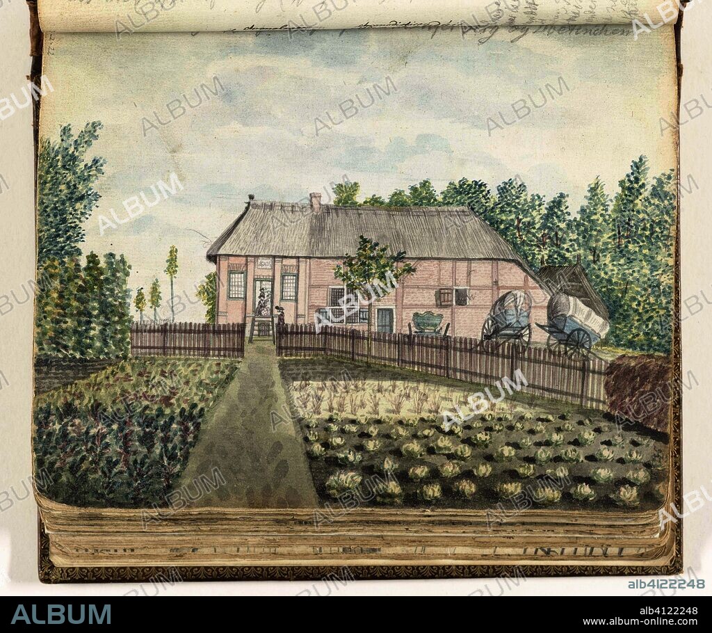 Inn or hunter's house on the Montferberg. Draughtsman: Jan Brandes. Dating: 1770 - 1778. Place: Montferland. Measurements: h 155 mm × w 195 mm.