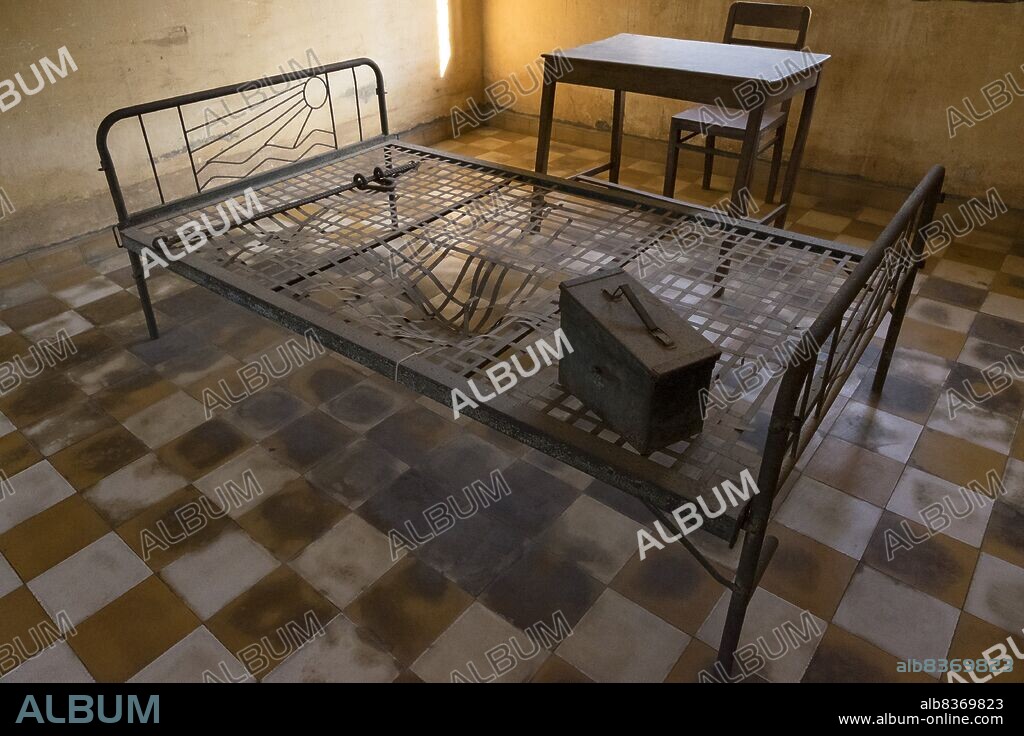 The Tuol Sleng Genocide Museum is a museum in Phnom Penh, the capital of Cambodia. The site is a former high school which was used as the notorious Security Prison 21 (S-21) by the Khmer Rouge communist regime from its rise to power in 1975 to its fall in 1979. Tuol Sleng means 'Hill of the Poisonous Trees' or 'Strychnine Hill'.<br/><br/>. The Khmer Rouge, or Communist Party of Kampuchea, ruled Cambodia from 1975 to 1979, led by Pol Pot, Nuon Chea, Ieng Sary, Son Sen and Khieu Samphan. It is remembered primarily for its brutality and policy of social engineering which resulted in millions of deaths. Its attempts at agricultural reform led to widespread famine, while its insistence on absolute self-sufficiency, even in the supply of medicine, led to the deaths of thousands from treatable diseases (such as malaria). Brutal and arbitrary executions and torture carried out by its cadres against perceived subversive elements, or during purges of its own ranks between 1976 and 1978, are considered to have constituted a genocide. Several former Khmer Rouge cadres are currently on trial for war crimes in Phnom Penh.