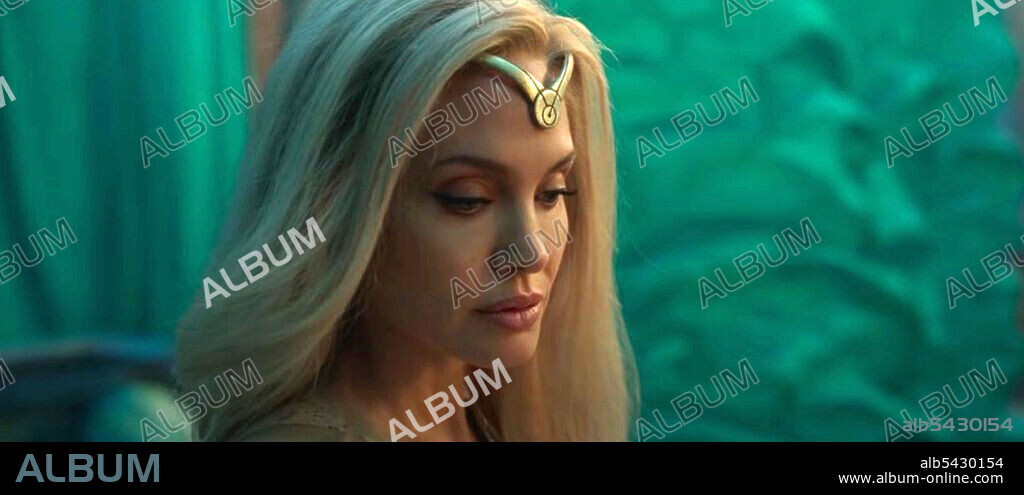 ANGELINA JOLIE en ETERNALS, 2021, dirigida por CHLOE ZHAO. Copyright Marvel Studios / TSG Entertainment.